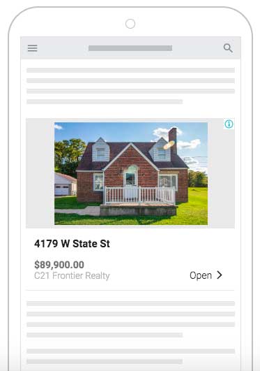 preview of mobile search results